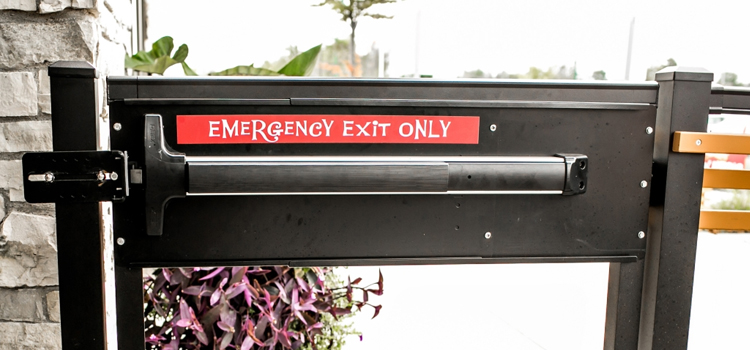 emergency push bar installation in Pensacola